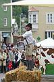 Entertainers in national costume at a farmers market in Kufstein, Austria